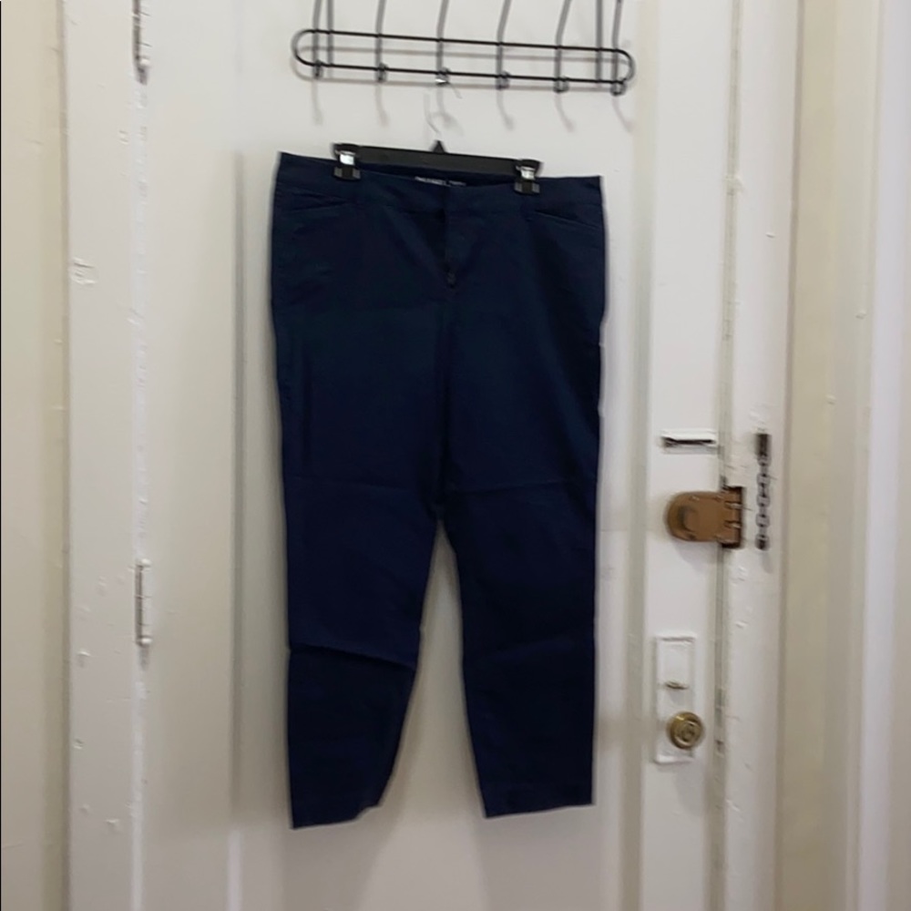 Old Navy Twill Pants with Tapered Legs and Stretch